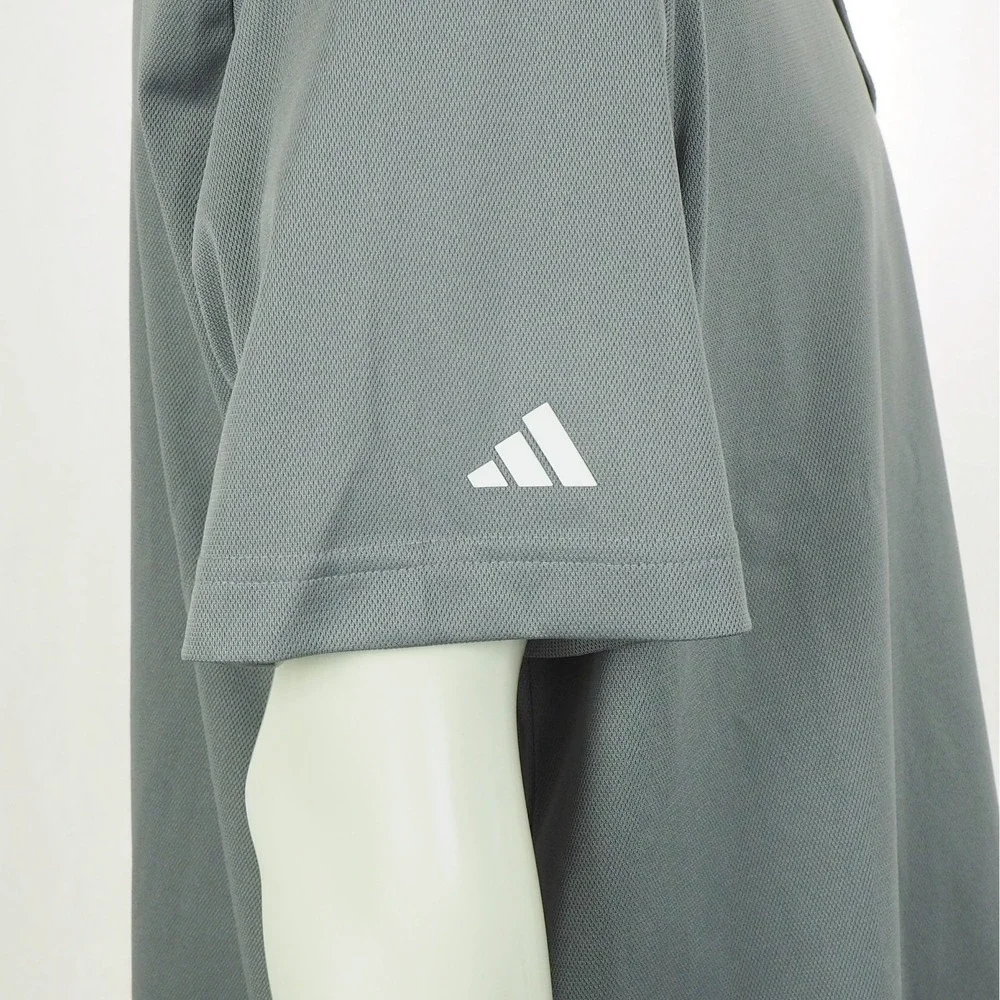 Adidas Golf Polo Shirt Mens XL Gray Patron Tequila Logo Active Performance Blend